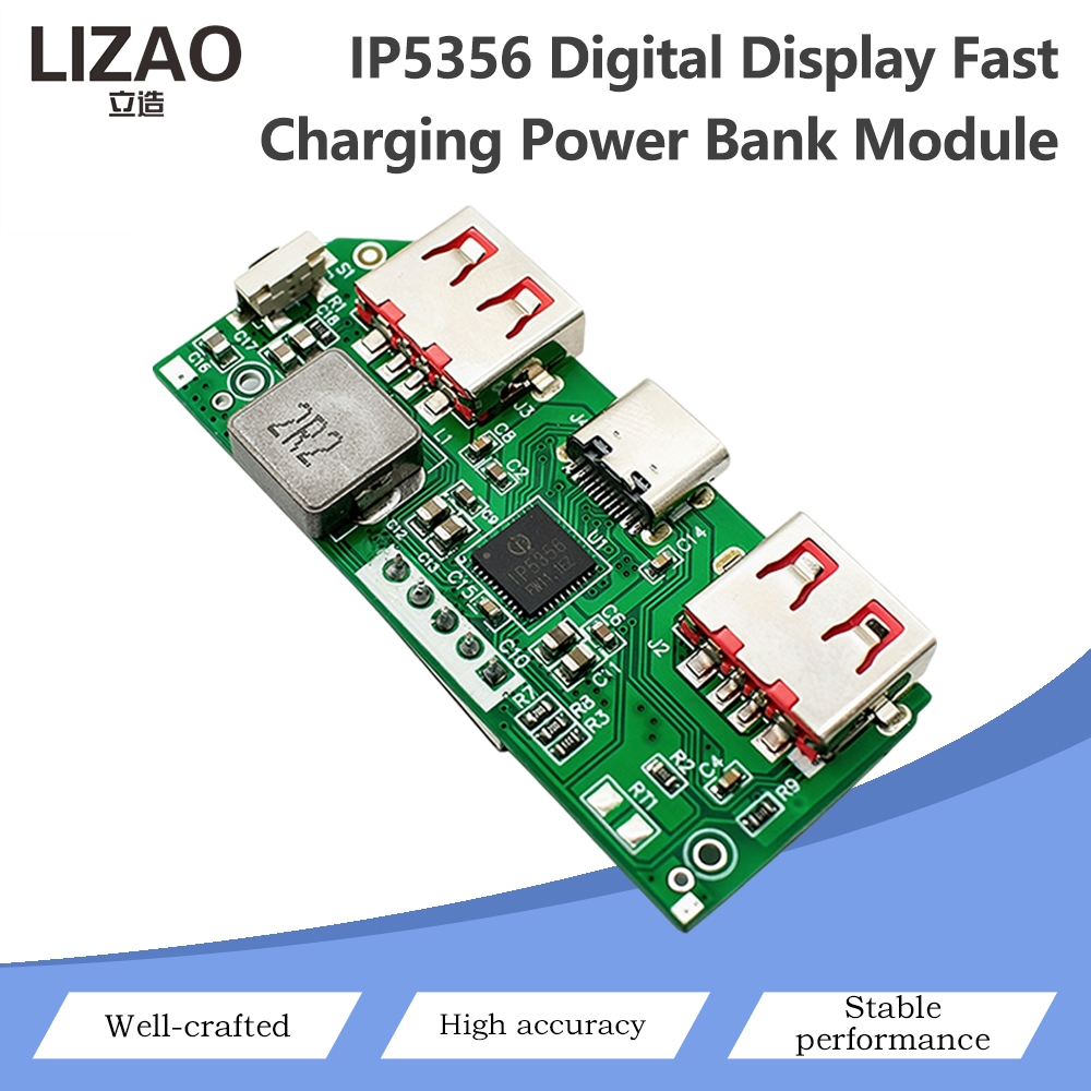 IP5356 Digital Display Fast Ch - Li Ion Charger Module 评论和价格