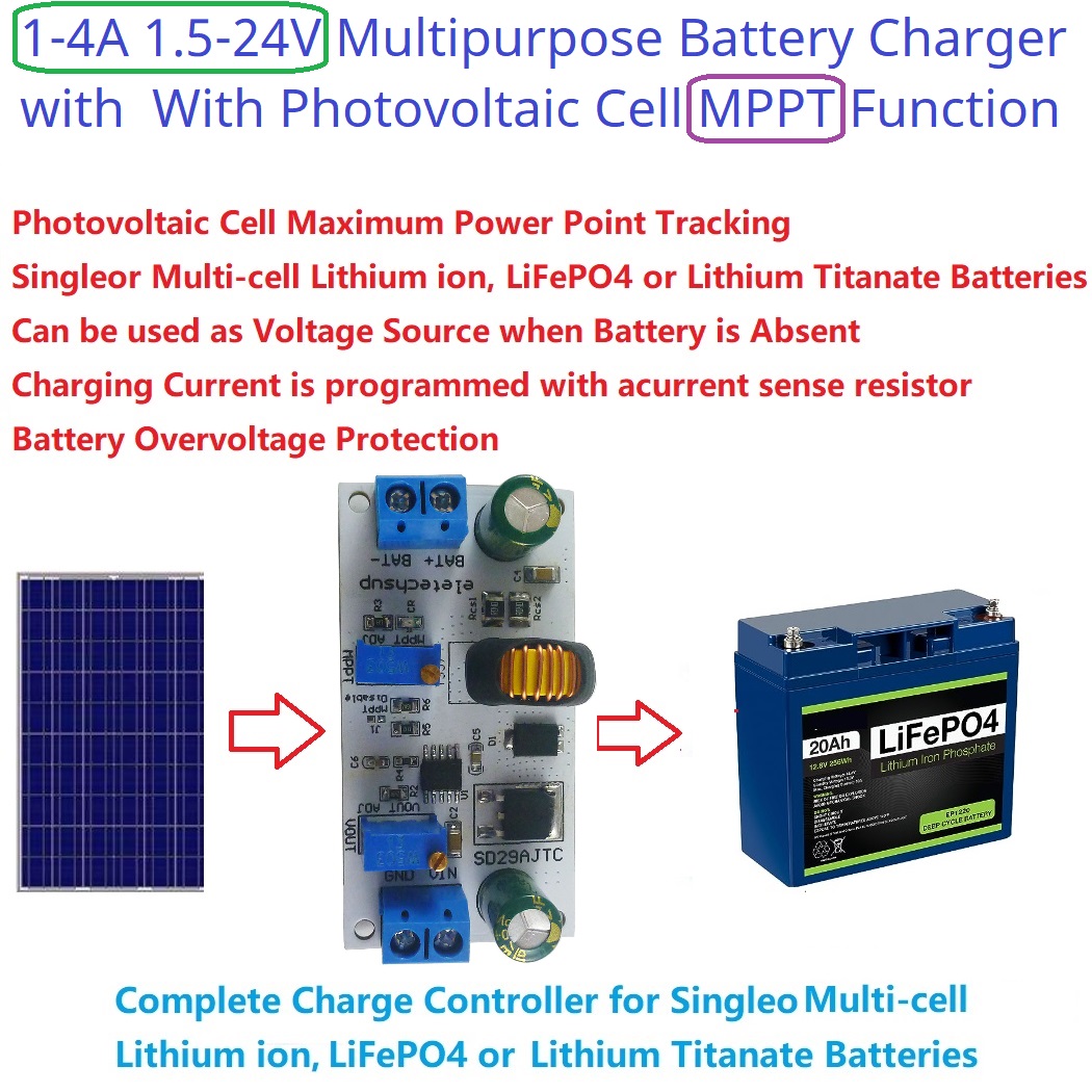 MPPT Solar Charge Controller M - Li Ion Charger Module 评论和价格