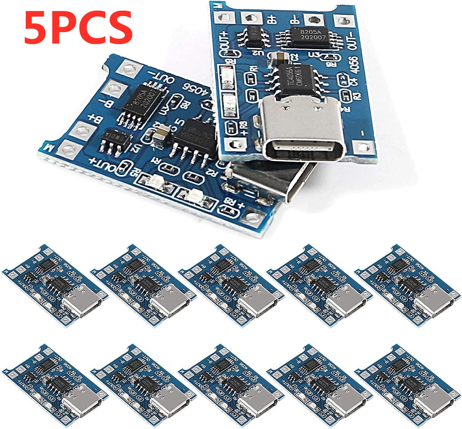 2/5PC Type-C Micro Mini 5V1A 1 - Tp4056 Module 评论和价格