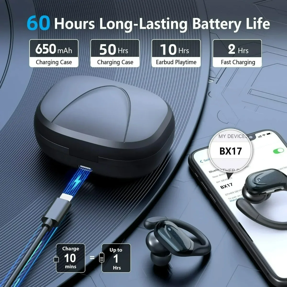 2027 New QCY Wireless Earbuds  - Usb C Cable 评论和价格